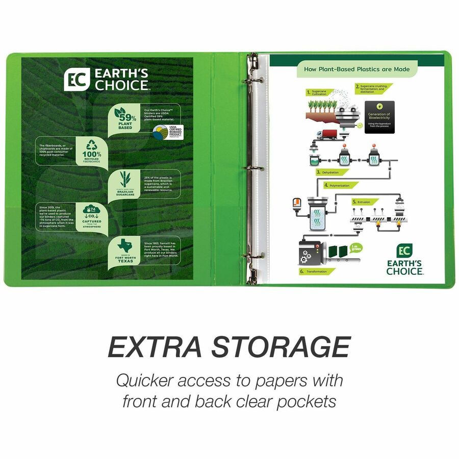 Samsill Earth's Choice Plant-based View Binders - Top