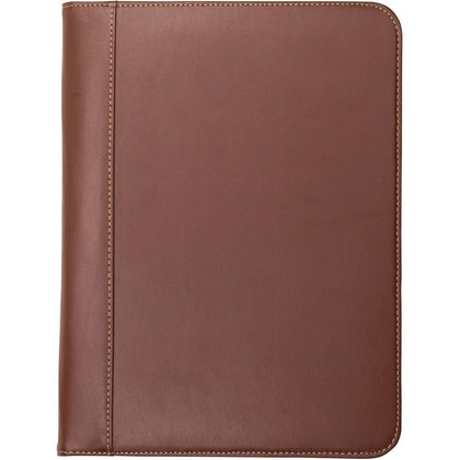 Samsill Leather Letter Pad Folio - Tan 8 1/2’’ x 11’’ - Padfolios & Holders