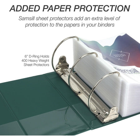 Samsill Nonstick 6" Locking D-Ring View Binder - Alternate-Image6