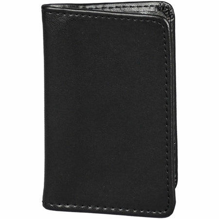 Samsill Regal Business Card Wallet - Black Leather Case - Books