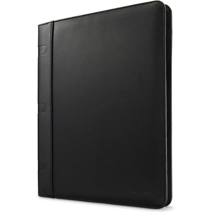 Samsonite Genuine Leather Portfolio Case - Black - 12.5’’ x 0.8’’ 9.5’’ - Pocket Folders