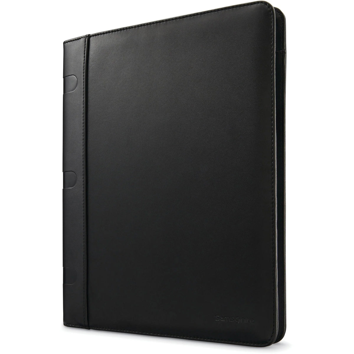 Samsonite Genuine Leather Portfolio Case - Black - 12.5’’ x 0.8’’ 9.5’’ - Pocket Folders