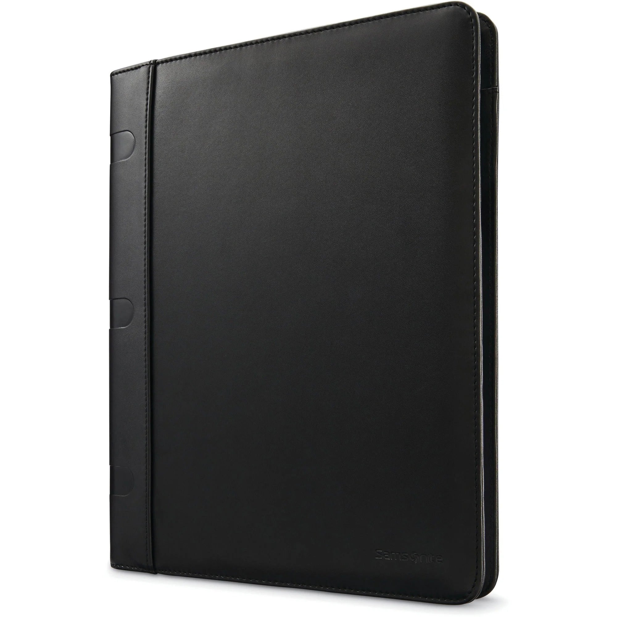 Samsonite Genuine Leather Portfolio Case - Black - 12.5’’ x 0.8’’ 9.5’’ - Pocket Folders