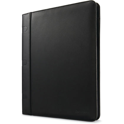 Samsonite Genuine Leather Portfolio Case - Black - 12.5’’ x 0.8’’ 9.5’’ - Pocket Folders