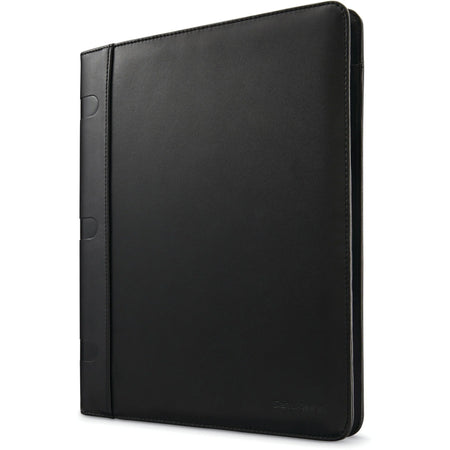 Samsonite Genuine Leather Portfolio Case - Black - 12.5’’ x 0.8’’ 9.5’’ - Pocket Folders