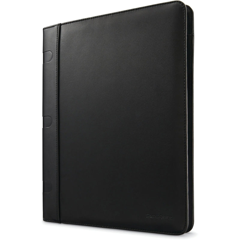 Samsonite Genuine Leather Portfolio Case - Black - 12.5’’ x 0.8’’ 9.5’’ - Pocket Folders