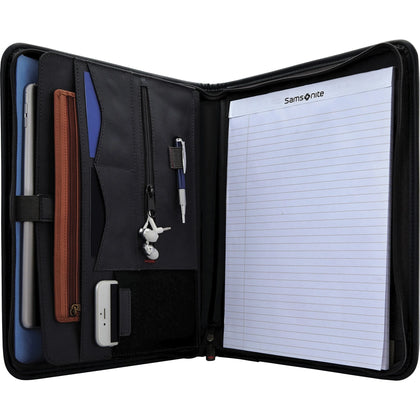 Samsonite Tablet Portfolio Case - Black Scuff & Scratch Resistant - Padfolios Pad Holders