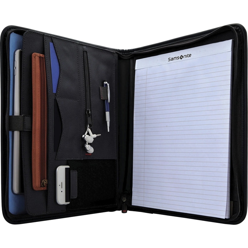 Samsonite Tablet Portfolio Case - Black Scuff & Scratch Resistant - Padfolios Pad Holders