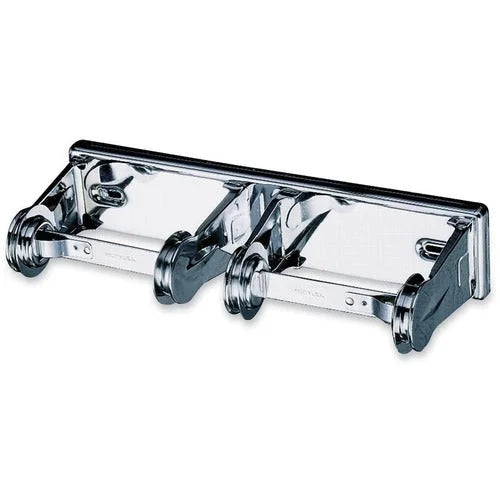 San Jamar 2-Roll Locking Bath Tissue Dispensers - Chrome Finish - Bathroom