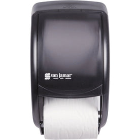 San Jamar Duett Standard Bath Tissue Dispenser - Roll - 2 x - 1.62’’ Diameter - Bathroom Dispensers