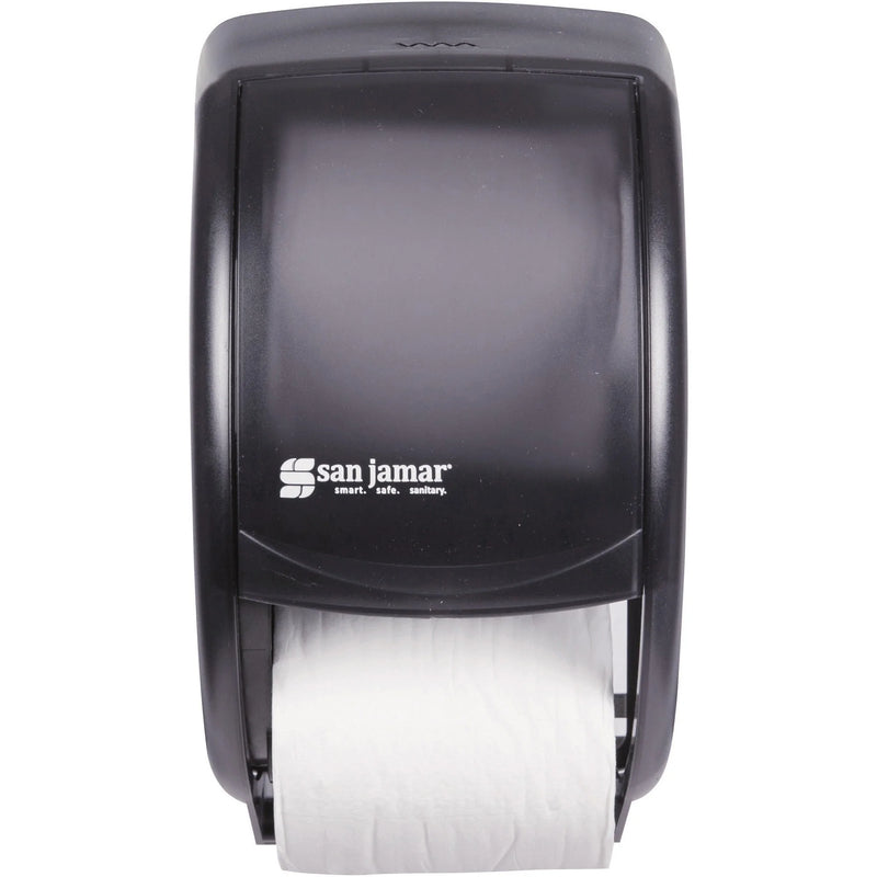 San Jamar Duett Standard Bath Tissue Dispenser - Roll - 2 x - 1.62’’ Diameter - Bathroom Dispensers