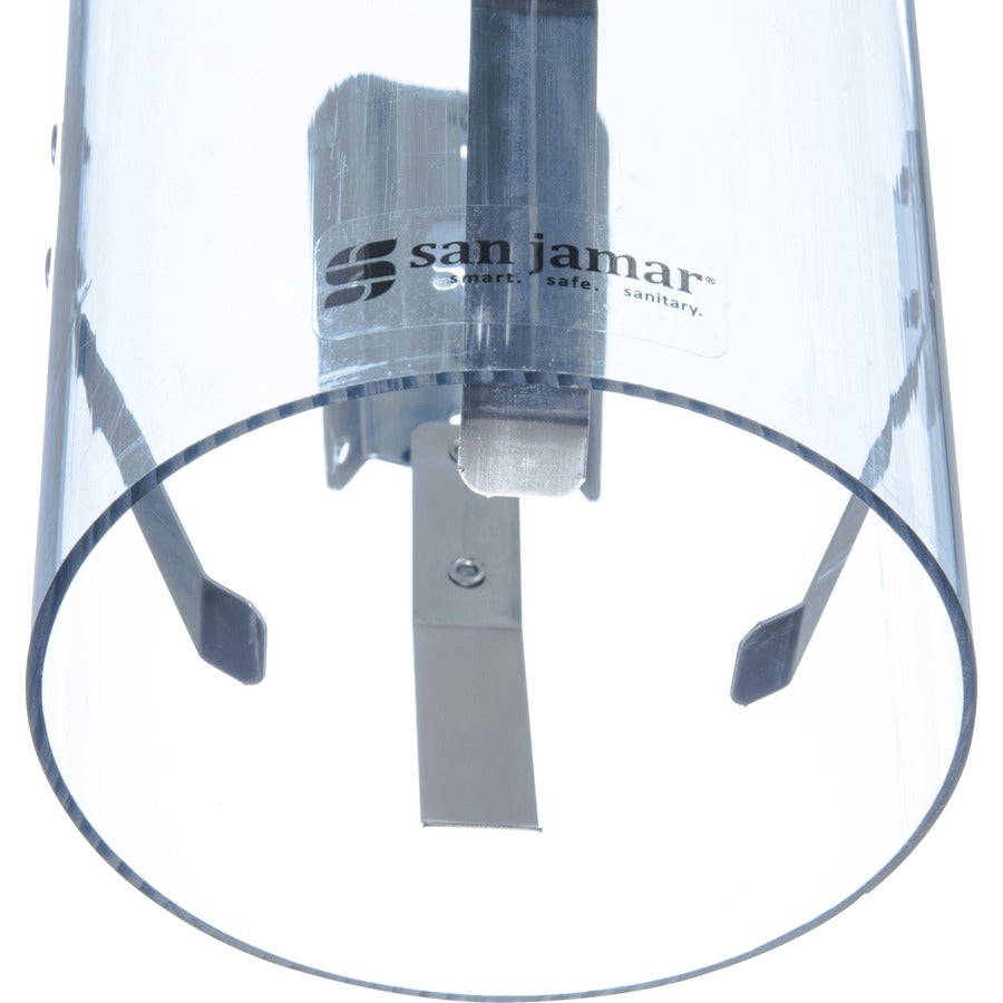 San Jamar Pull-type Water Cup Dispenser - 16’’ Tube - 3.39’’ Rim Diameter - Pull Dispensing - Paper Cups Supported