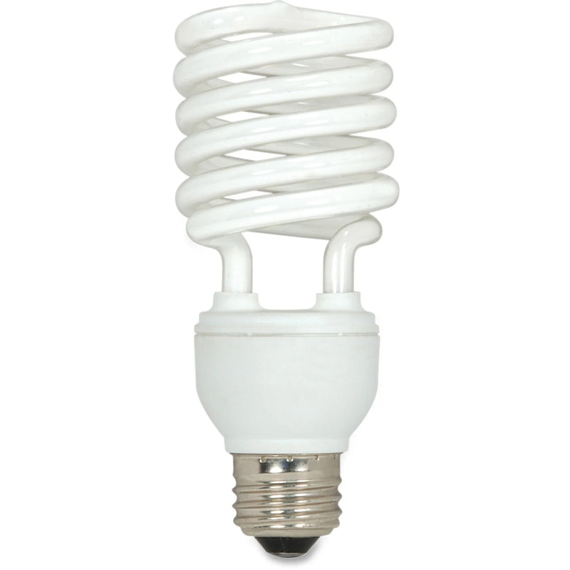 Satco Spiral CFL Bulb 23W - Energy Saver - 2700K Warm White - 3 Pack - Light Bulbs