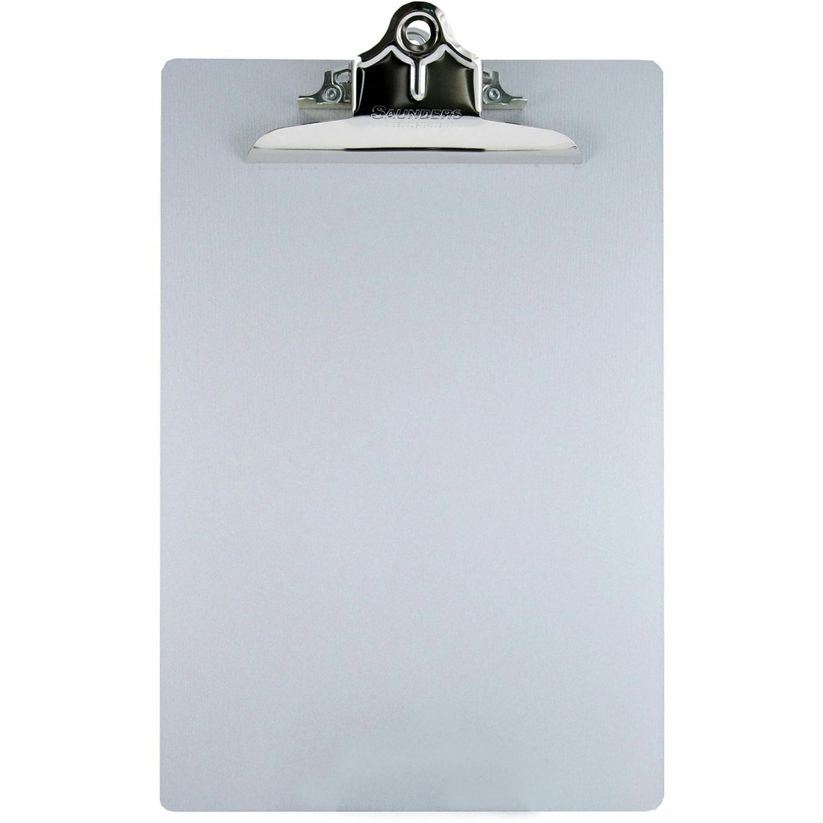 Saunders Aluminum Round Corner Clipboard - 1’’ Clip - 8.5’’ x 12’’ - Silver - Clipboards