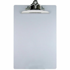 Saunders Aluminum Round Corner Clipboard - 1’’ Clip - 8.5’’ x 12’’ - Silver - Clipboards