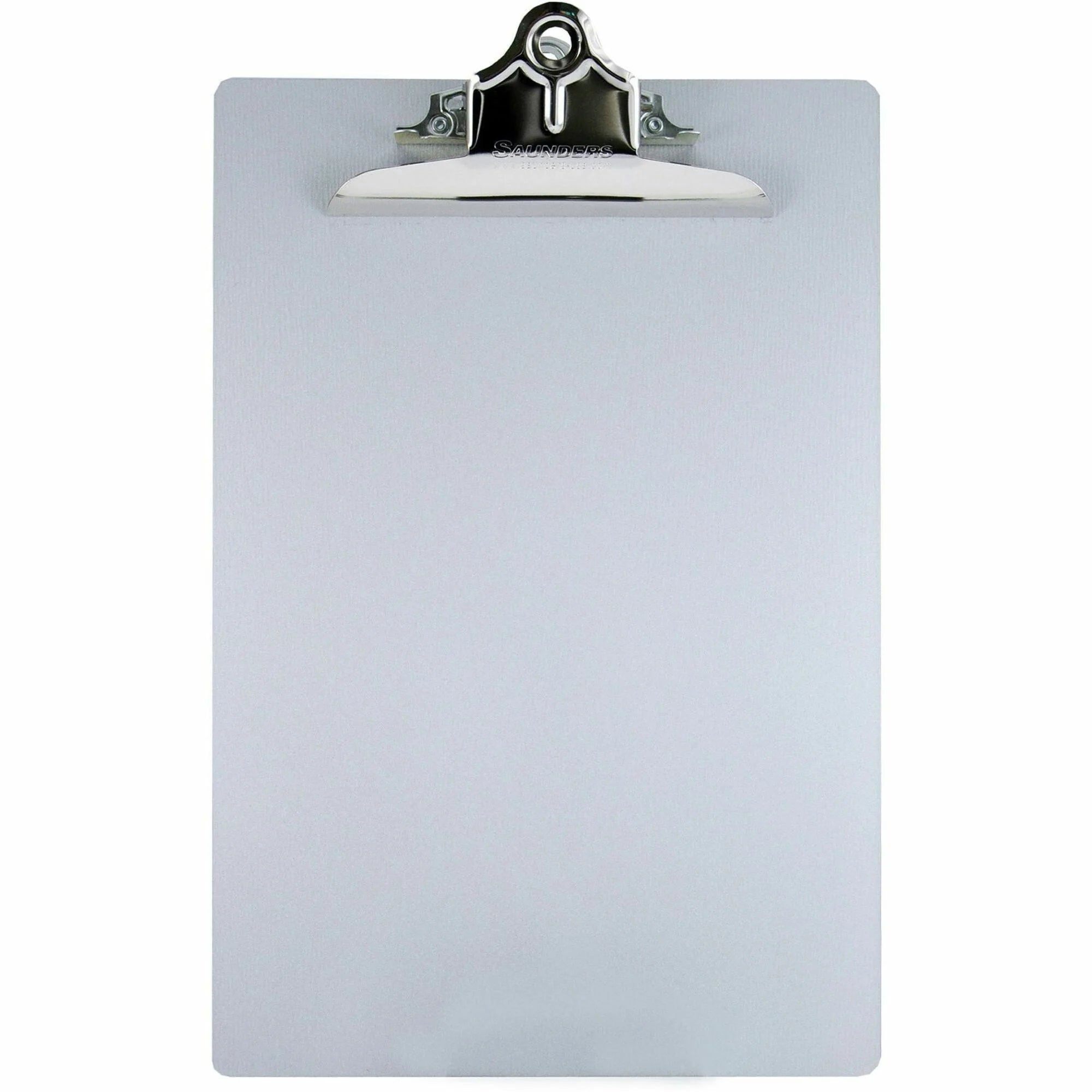 Saunders Aluminum Round Corner Clipboard - 1’’ Clip - 8.5’’ x 12’’ - Silver - Clipboards