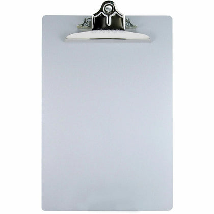 Saunders Aluminum Round Corner Clipboard - 1’’ Clip - 8.5’’ x 12’’ - Silver - Clipboards