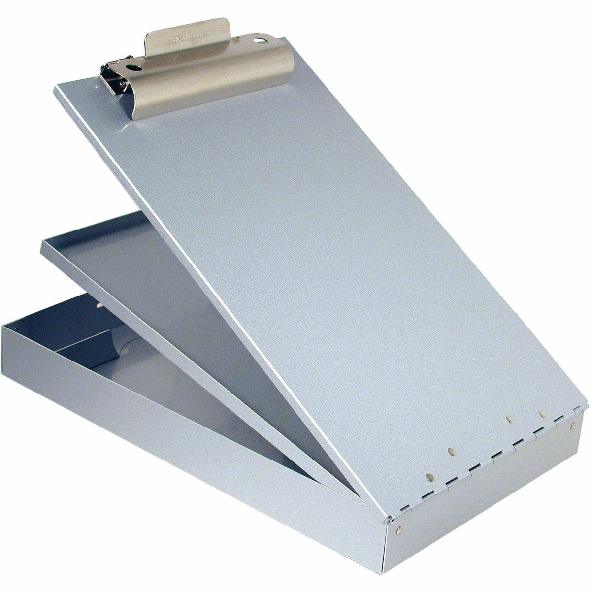 Saunders Cruiser Mate Form Holder: 1’’ Clip Top Opening Aluminum - Gray - Clipboards