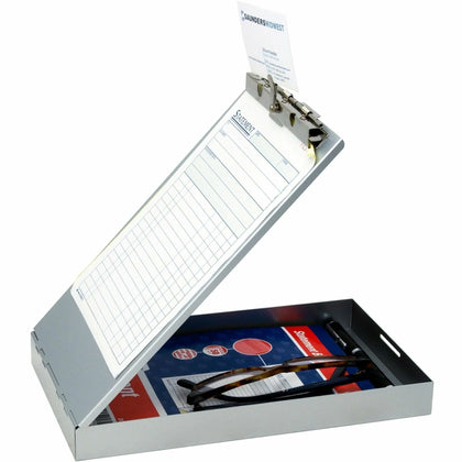Saunders Redi-Rite Clipboard - Top Opening - 6’’ x 9’’ - Silver - Clipboards