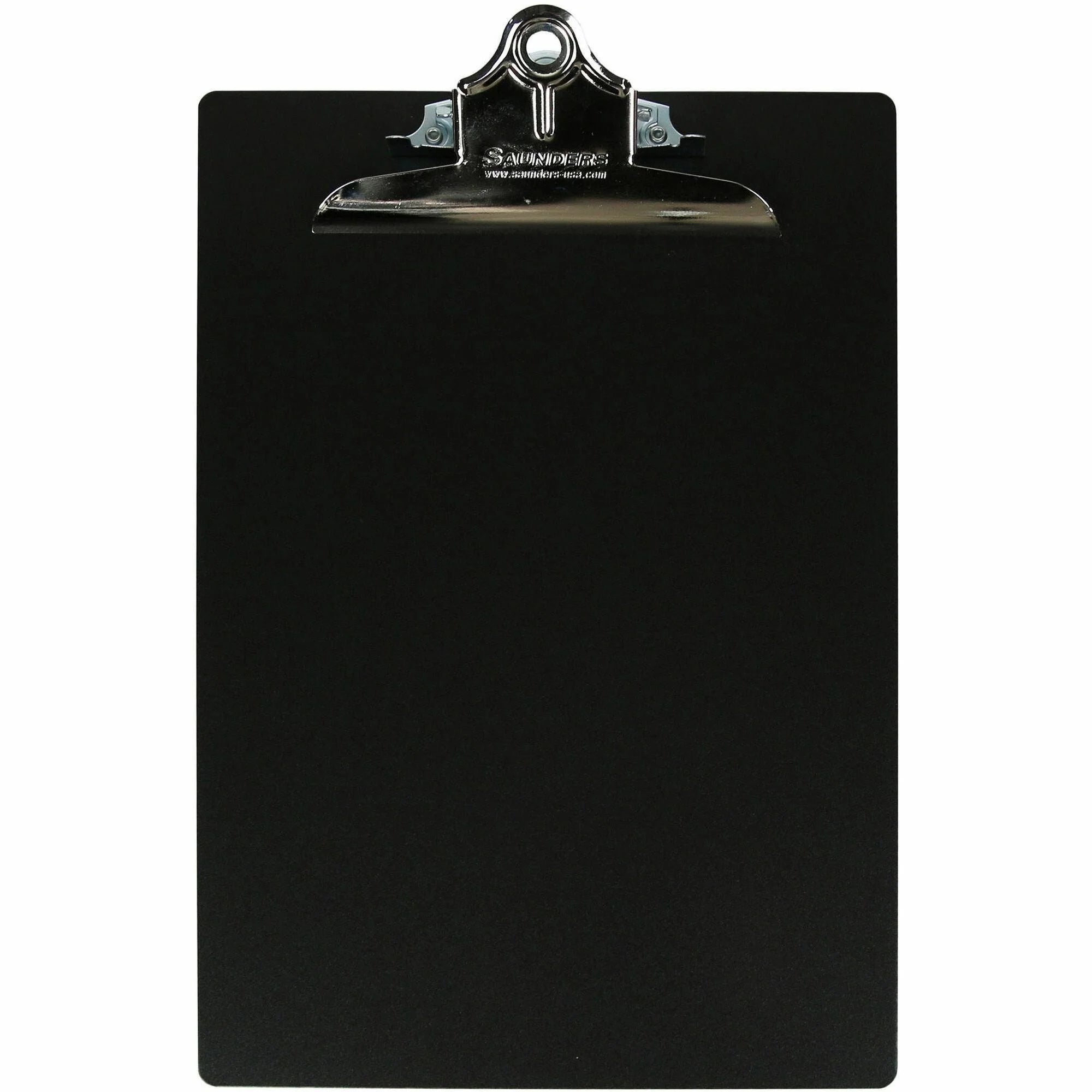 Saunders Smooth Aluminum Clipboard - Paper Storage - 8.5’’ x 11’’ - Black - Clipboards