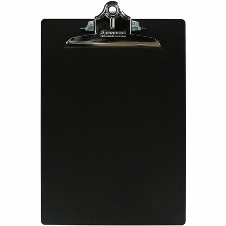 Saunders Smooth Aluminum Clipboard - Paper Storage - 8.5’’ x 11’’ - Black - Clipboards