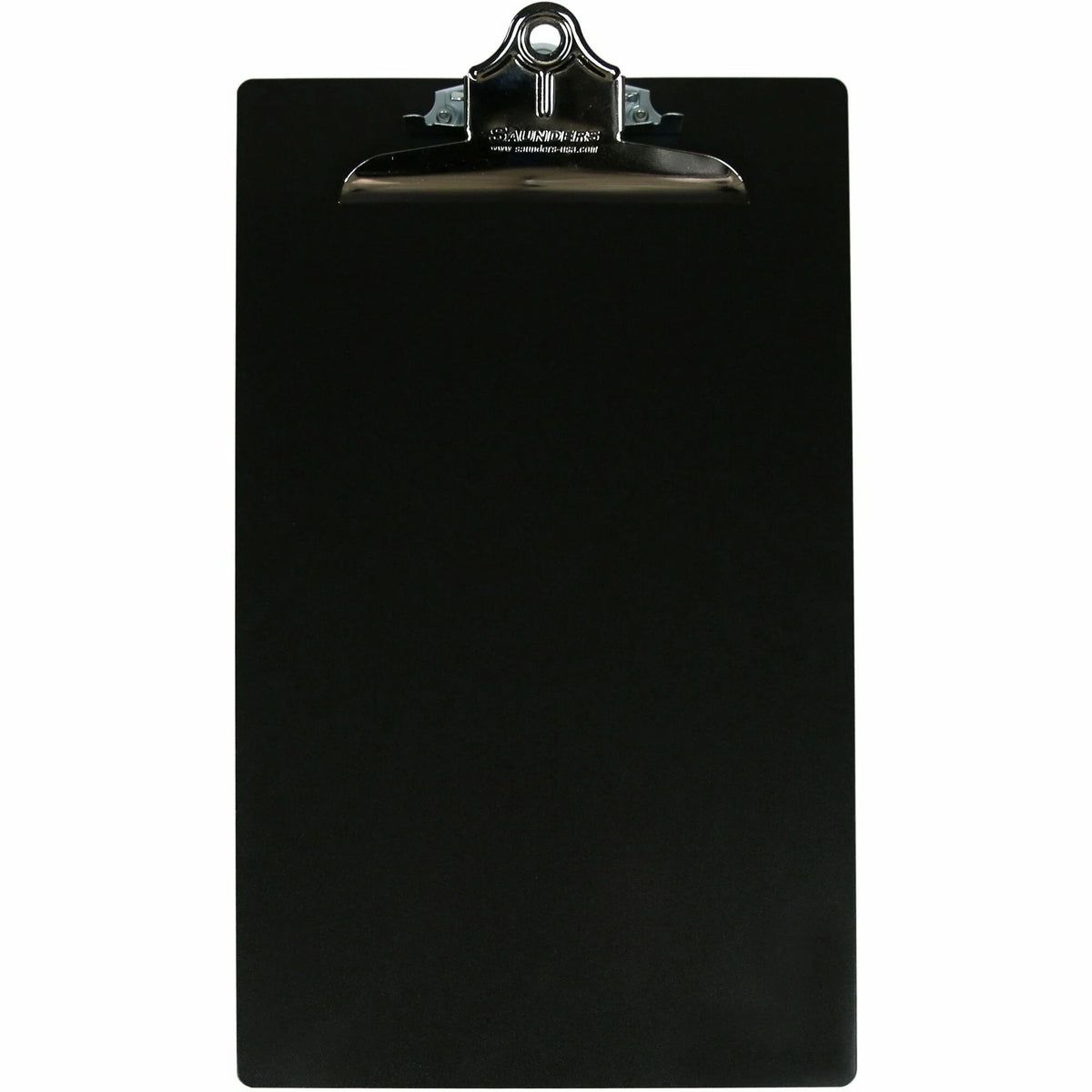 Saunders Smooth Aluminum Clipboard - Paper Storage - 8.5’’ x 14’’ - Black - Clipboards