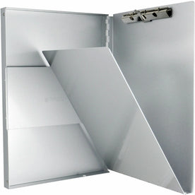 Saunders Snapak Aluminum Form Holder - 0.50’’ Clip - 30 Sheet Storage - Clipboards