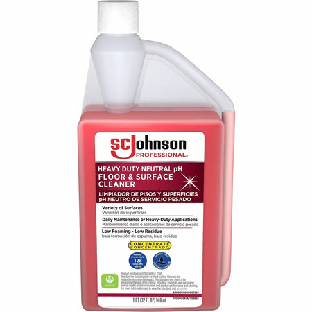 SC Johnson Heavy-Duty pH Floor Cleaner - Multipurpose Concentrate - 32 fl oz - Floor/Carpet Cleaners & Protectors