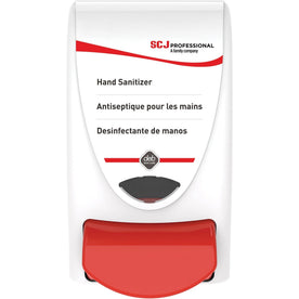 SC Johnson Manual Sanitizer Dispenser - Durable Wall Mountable - White - Skin Care Dispensers & Refills