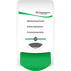 SC Johnson Moisturizing Cream Dispenser - Green - Plastic & Glass - 1 Unit - Skin Care Dispensers Refills