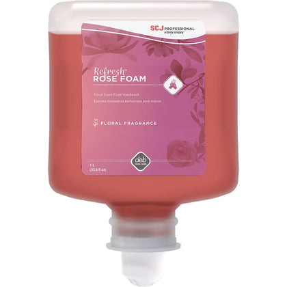 SC Johnson Refresh Rose Handwash Refill - 1.06 Quart Cartridge Dispenser - Hand Soaps/Cleaners