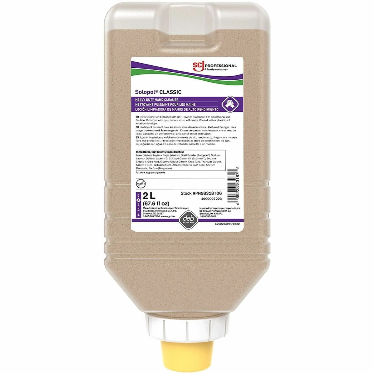 SC Johnson Solopol Classic Hand Cleaner - Heavy-Duty Oil Grease and Resin Remover - Skin Care Dispensers & Refills