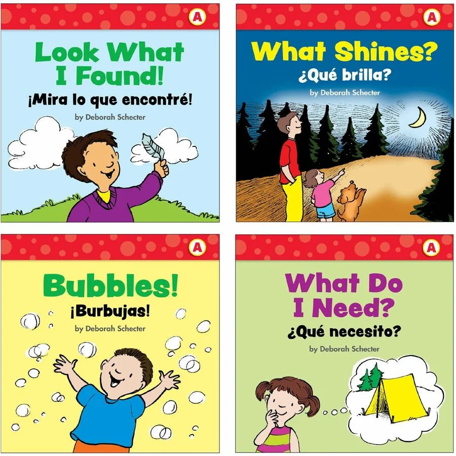 Scholastic First Little Readers Book Set by Deborah Schecter - Engaging 8-Page Books in English and Spanish - Learning