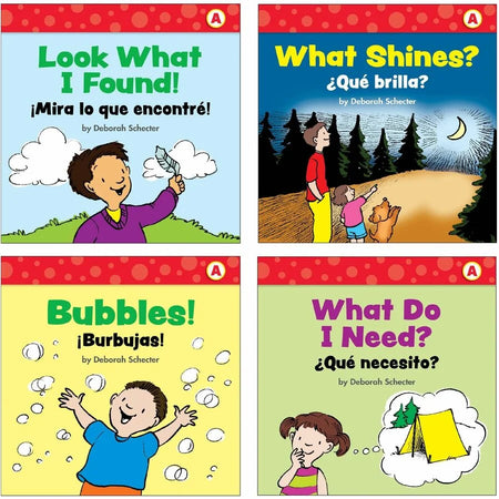 Scholastic First Little Readers Book Set by Deborah Schecter - Engaging 8-Page Books in English and Spanish - Learning