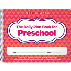 Scholastic Preschool Daily Plan Book - Academic & Natural - 1 Each - Teaching Calendars Planners