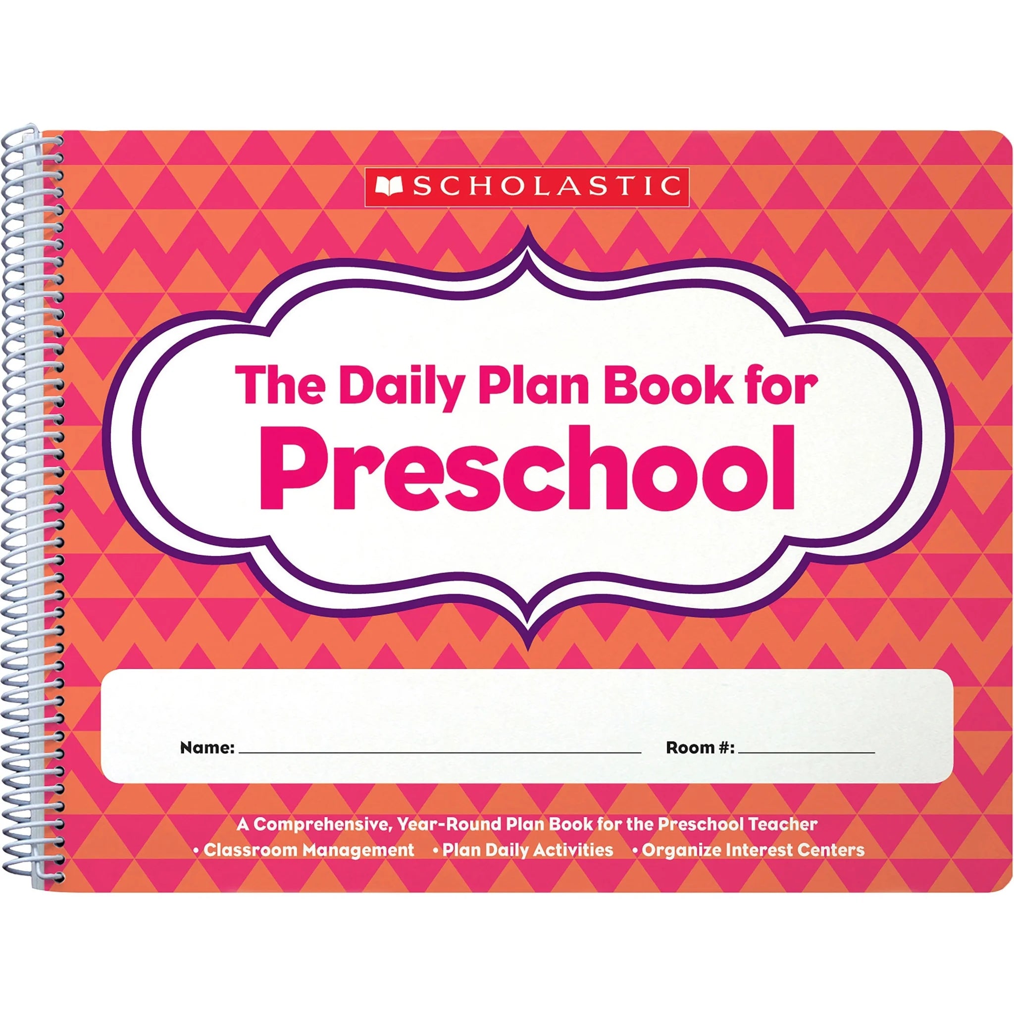Scholastic Preschool Daily Plan Book - Academic & Natural - 1 Each - Teaching Calendars Planners