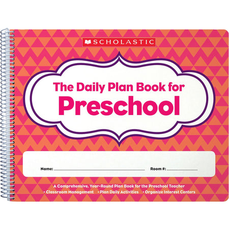 Scholastic Preschool Daily Plan Book - Academic & Natural - 1 Each - Teaching Calendars Planners