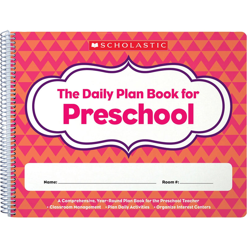 Scholastic Preschool Daily Plan Book - Academic & Natural - 1 Each - Teaching Calendars Planners