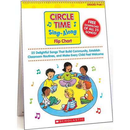 Scholastic Sing-Along Flip Chart: Music Songs - 1 Each - Pocket Charts & Accessories