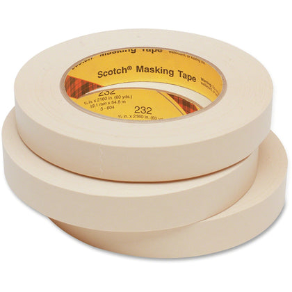 Scotch 232 High-performance Masking Tape - 60 yd Length - 0.75’’ Width - 6.3 mil Thickness