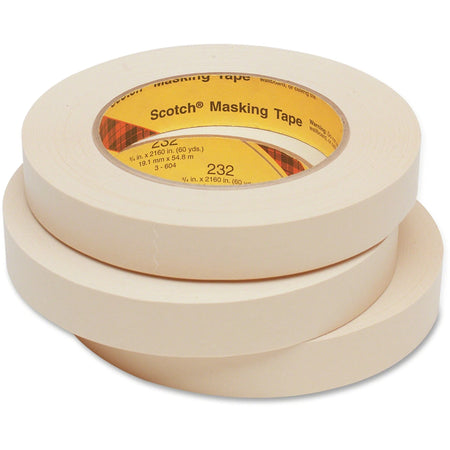 Scotch 232 High-performance Masking Tape - 60 yd Length - 0.75’’ Width - 6.3 mil Thickness