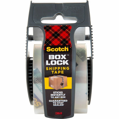 Scotch Box Lock Dispenser Tape - Clear 22.20 yd x 1.88’’ - With - Packing & Dispensers