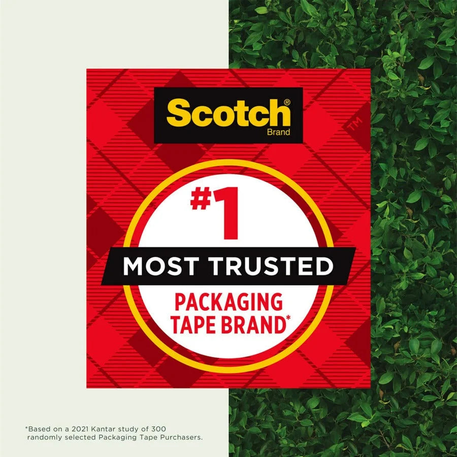Scotch Box Lock Packaging Tape Refill - Brown 25 yd x 1.88’’ - 8/Carton - Packing & Dispensers