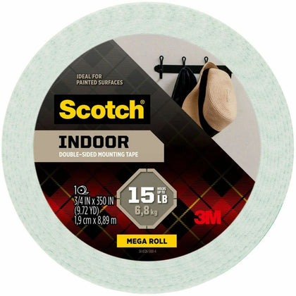 Scotch-Brite Double-sided Foam Tape - 29.17 ft x 0.75’’ - Beige - 1 Roll - Mounting & Putty