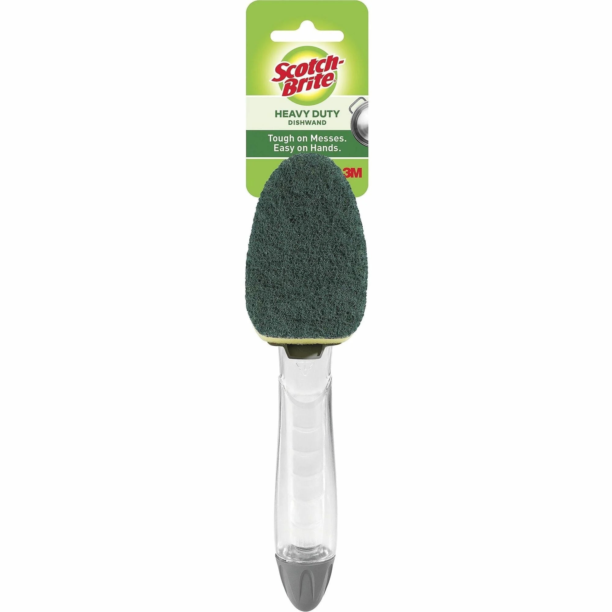 Scotch-Brite Heavy-Duty Dishwand: 4-Pack Carton - Green Plastic - Sponges Cleaning Pads & Wipers