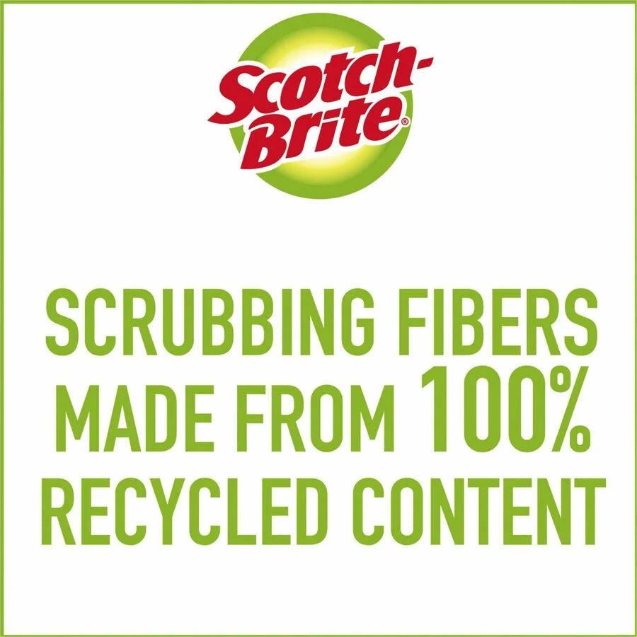Scotch-Brite Heavy-Duty Scrub Sponges - 6-Pack Green & Yellow - Cleaning Pads Wipers
