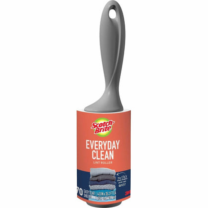 Scotch-Brite Lint Roller: Gray 70 Sheets - 1 Pack - Laundry Cleaning & Supplies