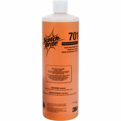 Scotch-Brite Quick Clean Griddle Liquid 701 - 32 fl oz - Odor-free - Orange Bottle - Specialty Cleaners
