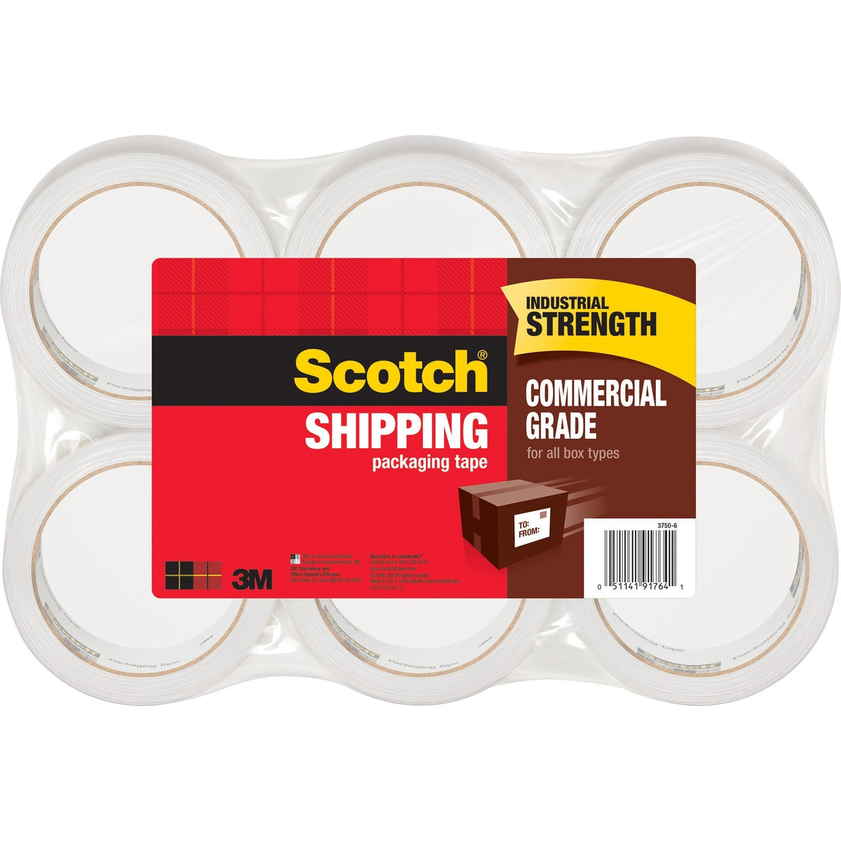 Scotch Commercial-Grade Shipping/Packaging Tape - 2000