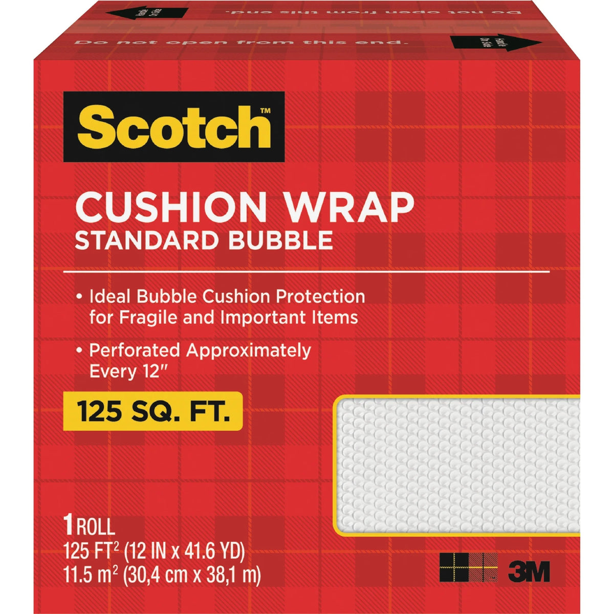 Scotch Cushion Wrap: 12’’ x 100 ft - Lightweight Recyclable Non-scratching - Packing Supplies